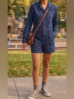 Lucky brand Soft denim romper size M